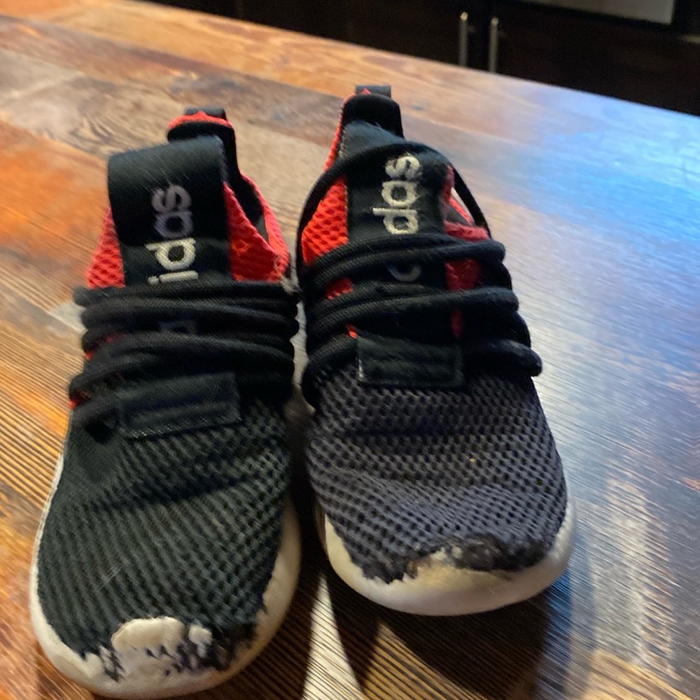 Boys size 1 adidas shoes
